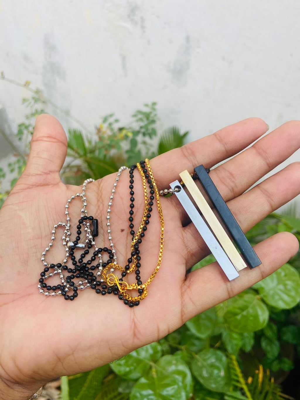 Customize Name Engraved 4d Bar Necklace